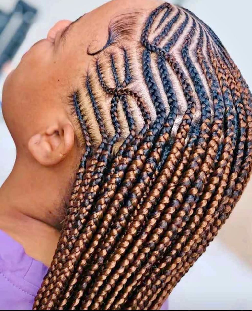 Braiding service at Popinas Hair and Beauty Supply