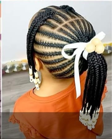 Kids braiding style sample